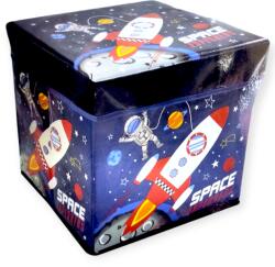  Űrhajó mintás tárolódoboz gyerekeknek - 30×30×30 cm (1195116)