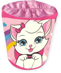  Rózsaszín összecsukható textil játéktároló Marie cicával - 46x57 cm (1238104)