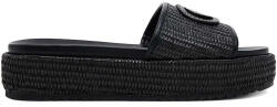 Guess Lonney Sandale Flatforme De Piele Pentru Damă Negre FLJLNYFAB19-black (FLJLNYFAB19-black)
