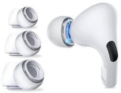Tech-Protect fülpárnák AirPods Pro 1 / 2-hez S / M / L méretben - fehér (3 db)