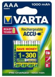 VARTA Ready2Use AAA (R03) 1000 mAh újratölthető akku, 4 db (47046)