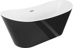 Mexen Montana 180x90 cm negru/alb/periat nichel (52011809075-97)