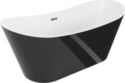 Mexen Montana 180x90 cm negru/alb/auriu (52011809075-50)