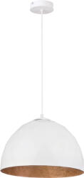 Sigma Diament fehér-réz függesztett lámpa (SIG-31374) E27 1 izzós IP20