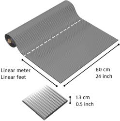 Notrax® 406 Crossrib Sof-Tred - Fáradásgátló szőnyeg Dyna-Shield réteggel és keresztbordás mintával - Szürke Méret: 60cm x linm