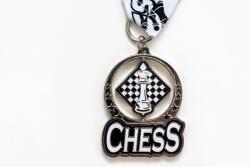 Sahmagazin Medalie de șah CHESS argintiu