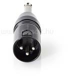 NEDIS COTP15942BK 6, 35 Jack dugó - 3P XLR dugó adapter (COTP15942BK) (COTP15942BK)