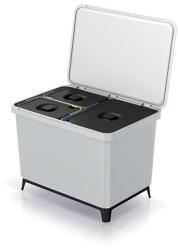 Prosperplast SYSTEMA szemetes kuka 1x23l + 2x10l hamvas szürke (NKS60W3-427C) - epenta
