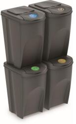 Prosperplast SORTIBOX szemetes kuka 4 x 35 l szürke (IKWB35S4-405U)