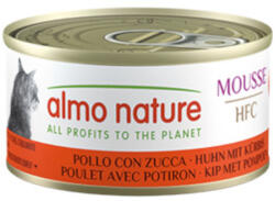 Almo Nature 6x70g Almo Nature HFC Cat Mousse Csirke & sütőtök nedves macskatáp