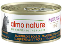 Almo Nature 24x70g Almo Nature HFC Cat Mousse Makréla & csirke nedves macskatáp