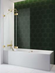Radaway Essenza Pro Gold PND II arany kádparaván 140J (10102140-09-01R)