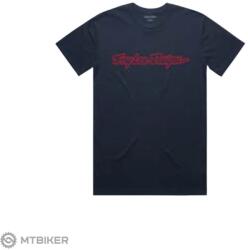 Troy Lee Designs Signature póló, sötétkék (XL)