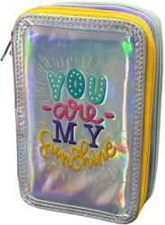 S-Cool Penar neechipat cu 3 fermoare S-COOL SC3173 Fancy, Motiv sunshine (SC3173/SUNSHINE) Penar