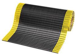 Notrax Flexdek csúszásgátló szőnyeg, fekete/sárga, 60 x 1000 cm
