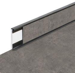 Fortelock Business padló, Pinnacles mintázat, szegélyléc, sötétszürke fuga