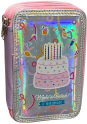 S-Cool Penar neechipat cu 3 fermoare S-COOL SC3175, Fancy, Birthday (SC3175/BIRTHDAY) Penar