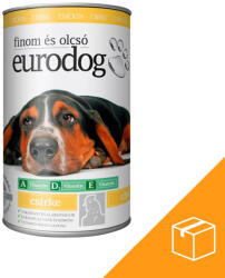 Euro Pet Euro Dog Konzerv Kutyáknak (Csirke) - 12x1240 g