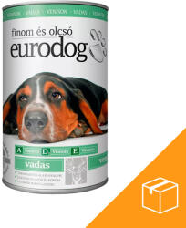 Euro Pet Euro Dog Konzerv Kutyáknak (Vad) - 12x1240 g