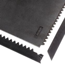 Notrax Slabmat Carré moduláris gumicsempe, fekete, 91 x 91 x 1, 3 cm