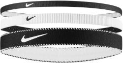Nike Flex Classic Mixed Width Headbands 3PK, fekete/fehér/fekete
