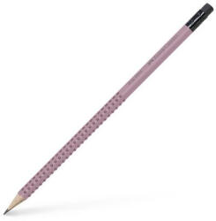 Faber-Castell Grafitceruza, B, háromszögletű, radírral, FABER-CASTELL "Grip 2001", rózsaszín (TFC217237) - onlinepapirbolt