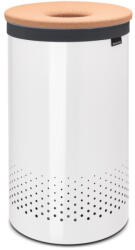 Brabantia Кош за пране Brabantia 90300241, 60 л, Корков капак, Пълнене без отваряне, Вентилационни отвори, Бял (90300241)