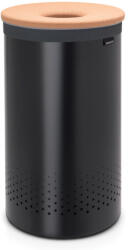Brabantia Кош за пране Brabantia 1000826, 60 л, Корков капак, Пълнене без отваряне, Вентилационни отвори, Черен (1000826)