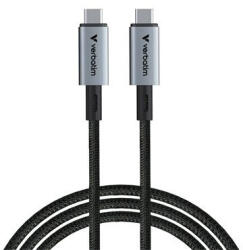 Verbatim USB kábel, USB-C - USB-C, 1, 2 m, 240W, VERBATIM, fekete (KV31847) - onlinepapirbolt