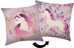 Jerry Fabrics Unikornis párna, virágos, 40×40 cm (03300-UNICORNFLOA)