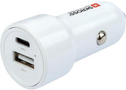 SKROSS Autós töltő, USB-C kábellel, 1xUSB-A, 1xUSB-C PD, 65W, SKROSS (SKAT65WPD) - onlinepapirbolt