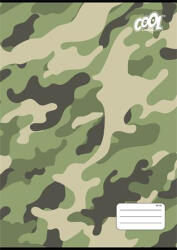 Victoria Füzet, tűzött, A4, kockás, 32 lap, COOL BY VICTORIA "Camouflage", "87-32 (ISVFC101) - onlinepapirbolt