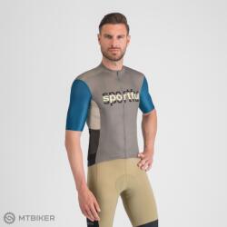 Sportful SUPERGIARA LOGO mez, gun metal/teal blue (XXL)