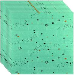 NEXTLY 30 x 3D NEXTLY öntapadós tapéta készlet, tégla kivitelű, falra vagy mennyezetre, vízálló, állítható, erős ragasztó, könnyen felszerelhető, lefedett terület 15, 9 nm, 70x77 cm, kód 55 (s30tpt55mare)