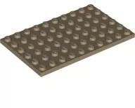 LEGO® 3033c69 - LEGO sötét krémszínű lap 6 x 10 méretű (3033c69)
