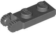 LEGO® 44302c85 - LEGO sötétszürke lap 1 x 2 méretű, 2 zsanér csatlakozóval (44302c85)