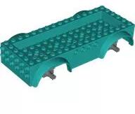 LEGO® 68446c01c39 - LEGO sötét türkiz kocsi alváz 8 x 16 x 2 1/2 méretű (68446c01c39)