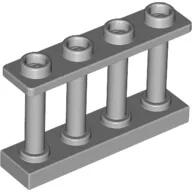 LEGO® 15332c86 - LEGO 1 x 4 x 2 világosszürke korlát - 10 db/ csomag (15332c86)