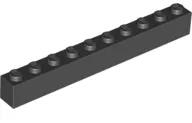 LEGO® 6111c11 - LEGO fekete kocka 1 x 10 méretű (6111c11)