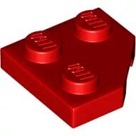 LEGO® 26601c5 - LEGO piros lap 2 x 2 méretű, lecsapott sarokkal (26601c5)