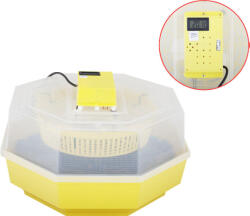  Cleo-5 Elektromos Inkubátor Hőmérséklet- és Páratartalom Mérővel és Tojás Forgató Eszközzel