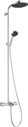 Hansgrohe Activera S Showerpipe EcoSmart 240 Ecostat Fine kádtöltő termosztátos zuhanyrendszer, króm 28871000 (28871000)