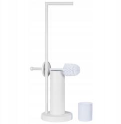 Sepio Wc-papír Tartó Állvány wc kefével elegáns praktikus (10STOLAZ104WH)