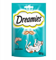 Dreamies ízletes lazaccal 60g jutalomfalat macskák számára (4008429037962)