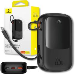 Baseus Gyors Power Bank 20000mAh 22.5W Powerbank Beépített Usb C Kábellel (6932172652746)