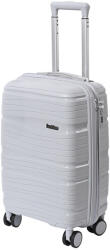 Leziter TraveLux Voyager kabinbőrönd keményfedeles levehető kerékkel 55x40x20 cm szürke (PP200-GR-20) - geminiduo