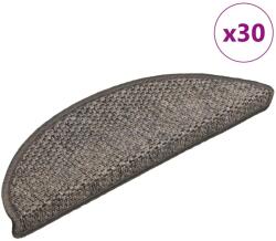 vidaXL 30 db lépcsőszőnyegek öntapadós szizál kinézetű 56x17x3 cm (3365860)
