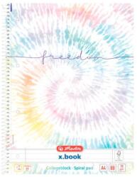 Herlitz Bloc de notițe Herlitz A4, 80 de coli, liniat, New Batik Freedom