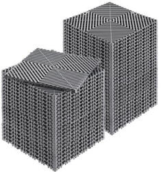 VEVOR Vízelvezető padlólap 50 db szürke garázspadló 31x31 cm moduláris, PP padlóburkolat összepattintható kivitel