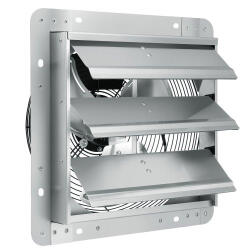 VEVOR Ipari fali elszívó ventilátor 994 CFM légszállítással - 356 mm átmérő, teljesen fémből, 50 W-os AC motorral, automatikus zárószeleppel és alacsony zajszinttel